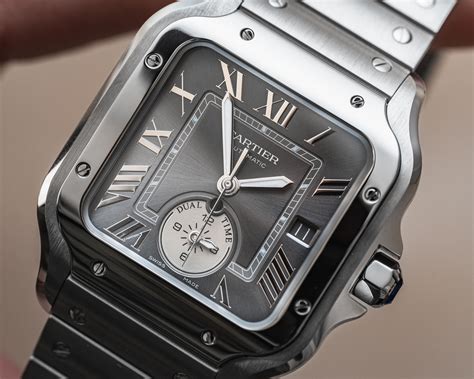 cartier tank dual time|cartier santos dual time watch.